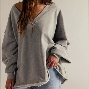 NWT We The Free Venice V-Neck Sweatshirt Size XL